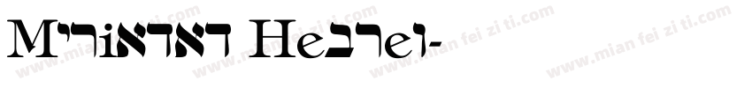 Myriadad Hebrew字体转换